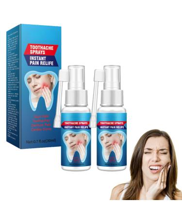 Spray Soulagement Douleurs Dentaires 2pcs Spray Contre Maux de Dents Sprays R paration Gencives Spray Soin des Maux de Dents Spray Analg sique Dentaire Soulagement Dental Spray