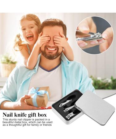 Professional Stainless Steel Nail Clipper Set - 3 Pieces with Gift Box for Men & Children - Perfect Fingernail & Toenail Care - Buy Online on GoSupps.com