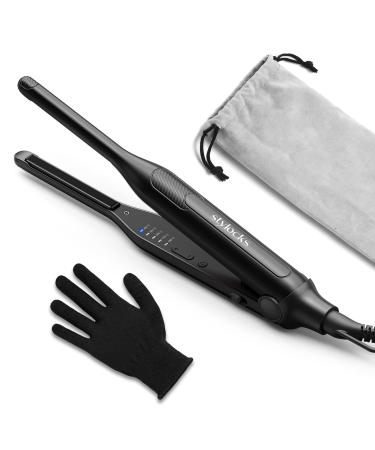 Mini smooth iron of professional hair smoothing smooth iron for short hair beard and pony 15S Schnellheiz Titan Low iron with adjustable temperature