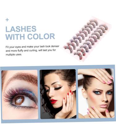 POPETPOP 40 Pairs Dd Volume False Eyelashes Fake Eyelashes Natural Eyelashes Fluffy Eyelashes Natural Look Colored Eyelashes 25 Mm Lashes Dramatic Lashes Female Extend Miss Girl - Buy Online on GoSupps.com