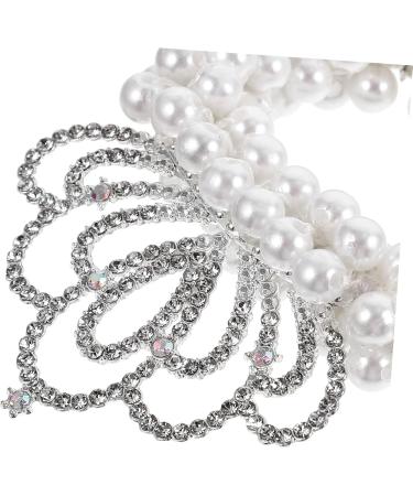 Beavorty pearl beads hair tie elastic hair tie little girl hair ties pearl crown hair ties girls hair ties ponytail holder pearl hair tie plastic child elasticity hair accessories - Buy Online on GoSupps.com