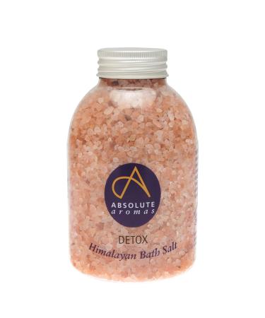 Absolute Aromas Detox Bath Salts 625g - Natural Pink Coarse Himalayan Salt Infused with 100% Pure Essential Oils of Cedarwood Grapefruit Geranium and Juniperberry Detox 625 g (Pack of 1)