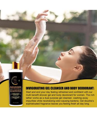 VINGT-NEUF Brightening Shower Gel |Natural Hydrating Body Wash with Glutathione Goji Berry & Niacinamide |Moisturizing Body Wash for Sensitive Skin |Anti-Aging & Radiance Boosting Shower Gel (300ml) - Buy Online on GoSupps.com