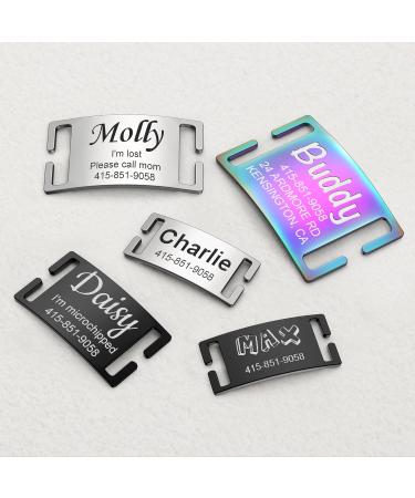 Personalized Gisurey Dog Tag - Durable Noiseless Engraved & Multi-Colored Address Tag for Your Pet - Buy Online on GoSupps.com