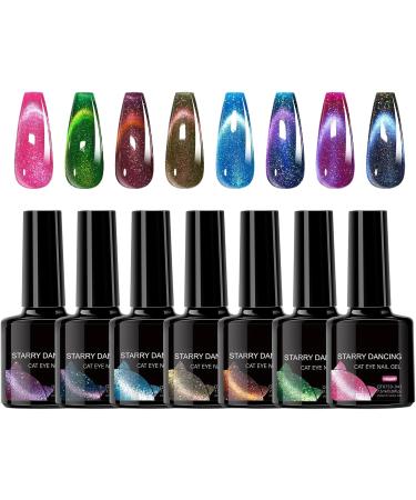 Magnetic - 8 Bottles of Magnetic Glitter Gel Long-Lasting Finishing Manicure Accessories for Women and Girls - Buy Online on GoSupps.com
