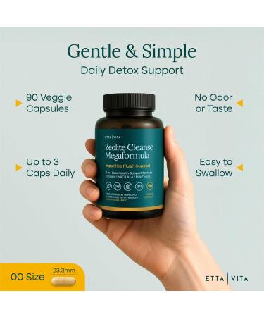 Liver Cleanse Detox & Repair - Zeolite Detox Supplement for Gut Health Cognition & Natural Energy - Glutathione NAC Chlorella Spirulina ALA Cilantro Milk Thistle Noni & Shilajit (Made in USA) - Buy Online on GoSupps.com
