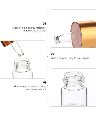 Frcolor Mini Glass Pipette Bottles - 1ml Essential Oil Drip Bottles 100 Pack Portable Refillable Cosmetic Containers - Buy Online on GoSupps.com