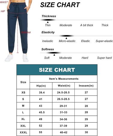 Libin Women's Lightweight Joggers Pants - Quick Dry Athletic Track Pants with Zipper Pockets | Black, Size Large - Buy Online on GoSupps.com