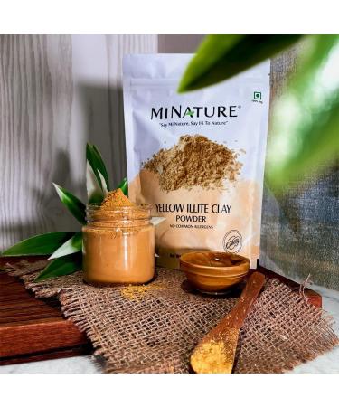 Mi nature Yellow Illite Clay Powder | Pure & Natural | Great For DIY Mask Soap balms & Scrub | For Gentle Care | Chemical & Cruelty Free Non-GMO | Made In India | 227g(8oz) (0.5lb) - Buy Online on GoSupps.com