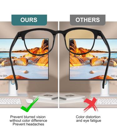 Raykce 3PCS Blue Light Filter Glasses for Men & Women - Blue Light Blocking Computer & Gaming Glasses - Eye Protection & Fatigue Relief in 3 Colors - Buy Online on GoSupps.com