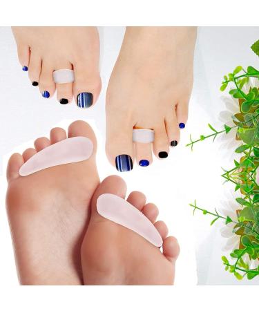 10-Piece Hammer Toe Corrector Set for Men and Women - Gel Straighteners with Separator Loops, Support Crest, Joint Realignment, Cushion Support - Buy Online on GoSupps.com