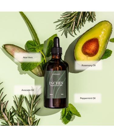 Plantmade Inches (100ml) - Unisex Ayurvedic Growth Oil with Amla, Rosemary, Pumpkin Seed, Peppermint & Castor Oil - Buy Online on GoSupps.com
