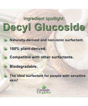 Dr Joe Lab Decyl Glucoside - Natural Surfactant Plant-Derived Biodegradable Gallon for DIY Skin Care & Formulations - Ideal for Shower Gels Soap Shampoos - Non-GMO Unscented - Buy Online on GoSupps.com