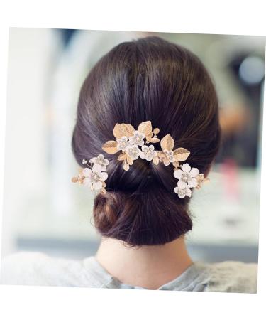 PLAFOPE 1 Set Leaves and Flowers Hair Comb Hair Comb Clip Girl Headpieces for Wedding Decorative Hair Combs Hair Accessories for Women Headpiece for Wedding Decoration Bridal Headpiece - Buy Online on GoSupps.com