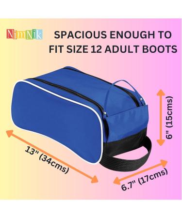 Water-Repellent Soccer & Golf Shoe Bag | Royal Blue Boot Bag for Travel Storage & School - Buy Online on GoSupps.com