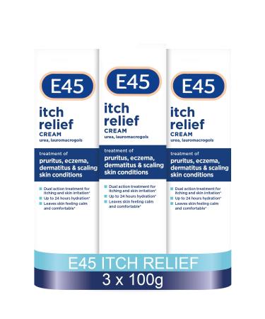 E45 Itch Relief Cream (3 x 100g Tube)