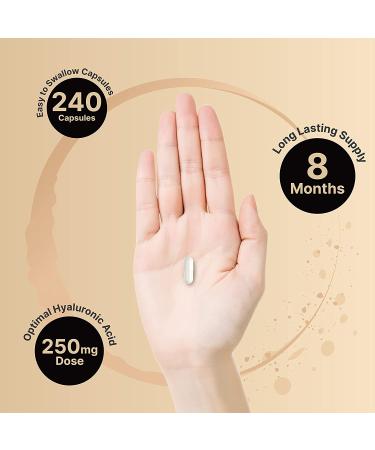 NatureBell Hyaluronic Acid 250mg - 240 Capsules | Premium Quality - Buy Online on GoSupps.com