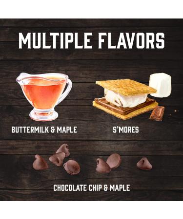 Kodiak Cakes Protein Pancake Power Cup Variety Pack - Buttermilk, Maple Chocolate Chip, S'mores - 12 Pack - Buy Online on GoSupps.com