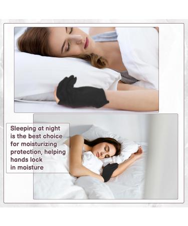 10 Pairs Moisturizing Cotton Gloves for Dry Hands | Eczema Sleeping Gloves | Overnight Hand Care for Women (Black - Buy Online on GoSupps.com