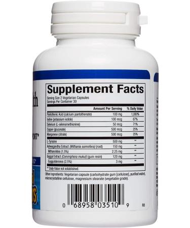 Natural Factors Thyroid Health Formula - 60 Vegan Capsules for Optimal Thyroid Support - Buy Online on GoSupps.com