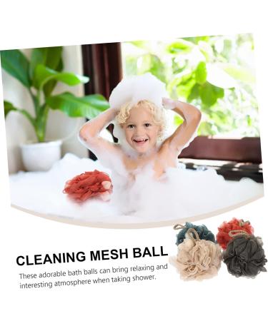 Didiseaon 4pcs Bath Scrub Balls - Exfoliating Loofah Body Scrubber Set for Soft Skin | Back & Shower Spa Experience - Buy Online on GoSupps.com