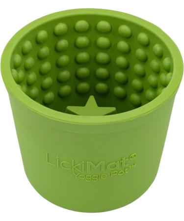 Lickimat Yoggie Pot - Dog Enrichment & Slow Feeder | Durable Rubber Treat Mat for All Sizes - Latest Green Edition - Buy Online on GoSupps.com