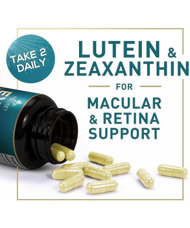 Eye Vitamins & Mineral Supplement - Lutein Zeaxanthin Bilberry Zinc for Macular Health & Dry Eyes - Non-GMO - 60 Capsules - Buy Online on GoSupps.com