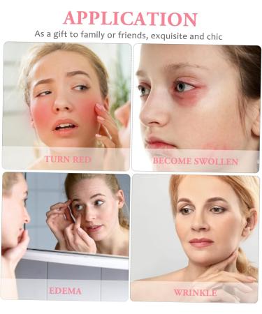 Beaupretty Silicone Eye Cream Roller & Face Massager | Portable Beauty Instrument for Effective Skincare | Red 13.5x3x1.2CM - Buy Online on GoSupps.com