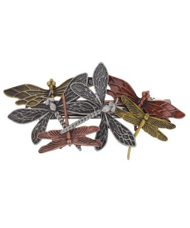 Beaupretty Womens Hair Clips Vintage Metal French Barrette Women Hair Clip Alloy Hairpin Hair Spring Clip Dragonfly Hair Clip for Girls Girl Hair Clips 9.6x4.7cm