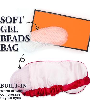 XOXO Embroidered Sleep Mask - Adjustable Eye Mask for Dry Eyes - Pink - Buy Online on GoSupps.com