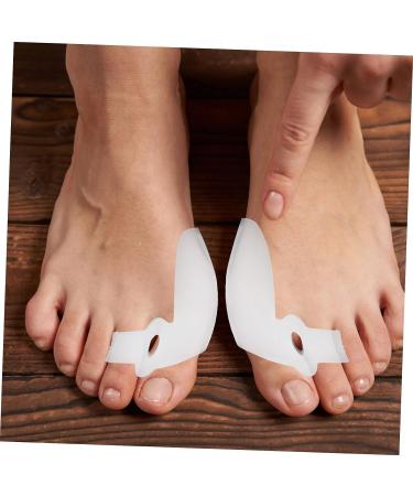 BIUDECO Toe Separator & Protector Set - 4 Pairs | Toe Straightener & Hammer Toe Splints | Bunion & Corn Relief | Silicone Gel Brace - White 7x3.5cm - Buy Online on GoSupps.com