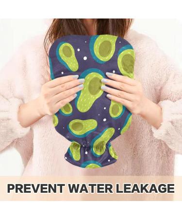 NAANLE Galaxy Avocado Hot Water Bottle 1L with Cover | Transparent Bed & Hand Heater for Pain Relief & Cold Therapy - Buy Online on GoSupps.com