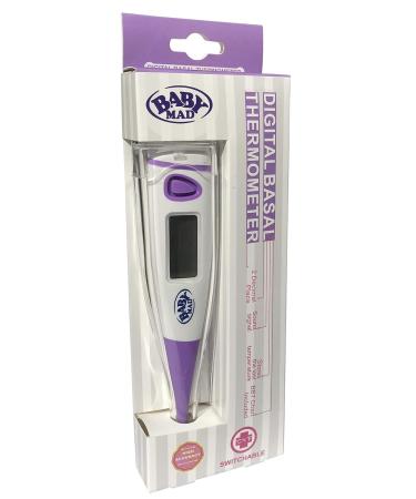 Basal Thermometer for Ovulation - Switchable C/F - Temperature Chart - Hard Storage Case - BabyMad - Buy Online on GoSupps.com