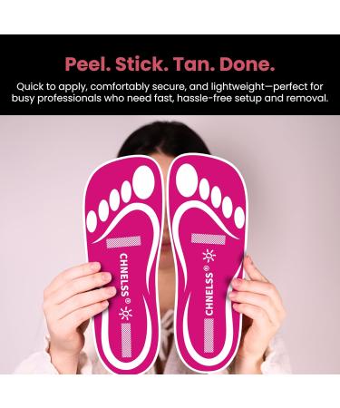 Disposable Spray Tan Feet Pads Protectors Hygienic & Comfortable Feet for Spray Tanning - Spray Tan Foot Covers for Tanning Tent(Pink 25 Pairs) Pink 25 Pairs - Buy Online on GoSupps.com