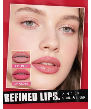  Jutqut Waterproof Lip Liner Matte Marker Dark Red Long Lasting Highly Pigmented and Silky Natural Smooth Lipstick (02 Dark Red) - Buy Online on GoSupps.com