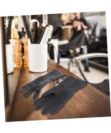 Mobestech 3 Pairs Latex Gloves Large Hair Coloring Gloves Black Rubber Gloves Reusable Guantes Desechables Mens Hair Dye Hair Salon Gloves Black Gloves Barber Gloves Belt Man - Buy Online on GoSupps.com