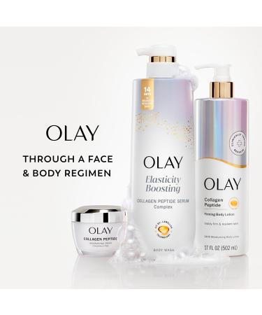 Olay Body Wash for Women Elasticity Boosting Collagen Peptide Serum Complex Renews Moisture Free of Parabens & Phthalates Vitamin B3 Lameller Technology For All Skin Types 28 fl oz - Buy Online on GoSupps.com