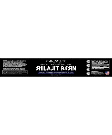 Organic Pure Himalayan Shilajit Resin 25g with Spoon - 85+ Trace Minerals & Fulvic Acid - High Nutritional Potency - 50 Servings - Buy Online on GoSupps.com