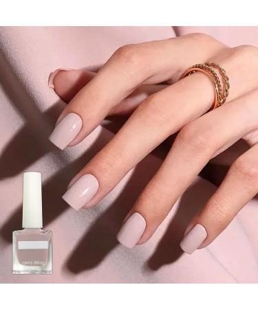 Nude Pink Nail Polish Varnish Gel Classy Long Lasting Quick Dry Varnish No Need Cure Chip-resistant Pastel Nail Large Volume 10ML Easy to Apply Nail Elegant Polish Gift for Women & Girls - Buy Online on GoSupps.com