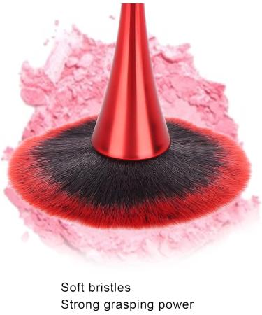 Powder Foundation Brush Makeup Brush Synthetic Portable for Blending for Buffing for Women - Buy Online on GoSupps.com