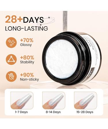  SUPWEE 3D Nail Art Gel Clear Pearl Pink Non Adhesive Nail Art with Chrome Powder and Silicone Brush Sculpting Nail Art for Patterns Embossing Hard Mnicure 14g - Buy Online on GoSupps.com