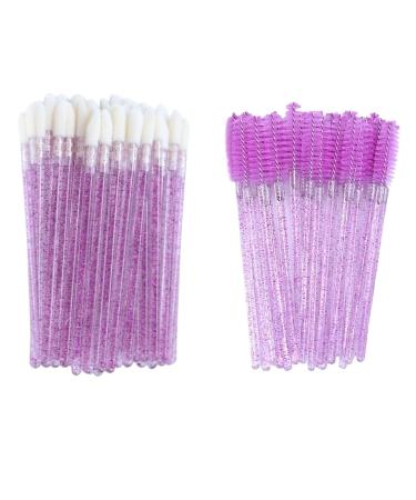 Buy 100pcs Disposable Lip Brushes & Eyelash Mascara Wands - 2 In 1 Makeup Tool Bundle in Hot Pink | International Shipping Available - Buy Online on GoSupps.com