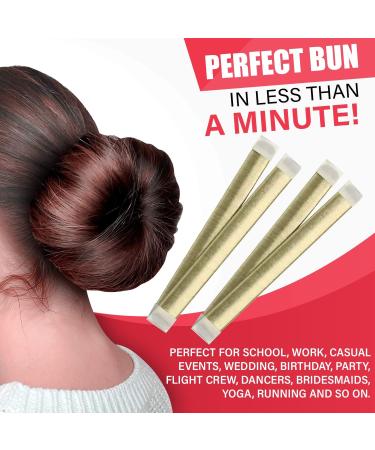 Glamza Women's Magic Hair Bun Snap Styling Donut Former French Twist Band Maker One Size Fits All (Blonde) - Buy Online on GoSupps.com