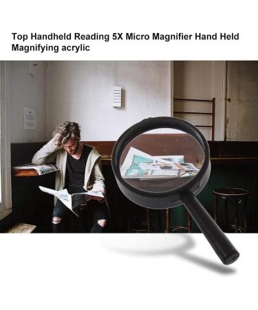 Professional Top Handheld Reading 5X Magnifier Hand Held Magnifying Acrylic 25mm Mini Pocket Lens Reading Full of Stars - Buy Online on GoSupps.com