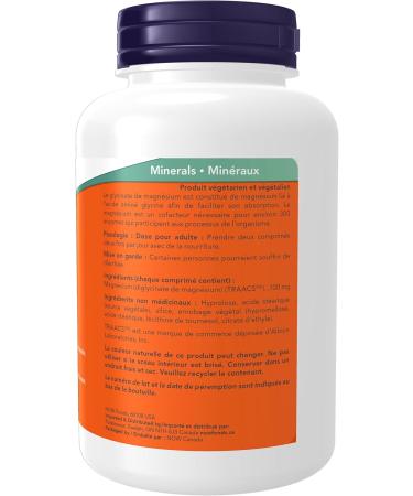 Now Foods Magnesium Bisglycinate 100mg 180tab - Buy Online on GoSupps.com