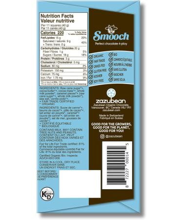 Zazubean SUPERFOODS Chocolate bars - Organic Fair trade Gluten free Soy Free (Vanilla Caramel Crunch) - Buy Online on GoSupps.com