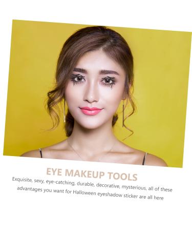 4 Pairs Halloween Eyeliner Stickers | Cat Eye Makeup Stickers for Easy Halloween Face Makeup - Buy Online on GoSupps.com