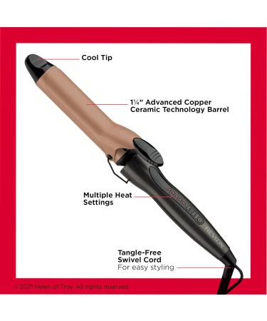 Revlon Salon Advanced Copper + Ceramic 1-1/4 Inch Curling Iron - International Shipping Available - Buy Online on GoSupps.com