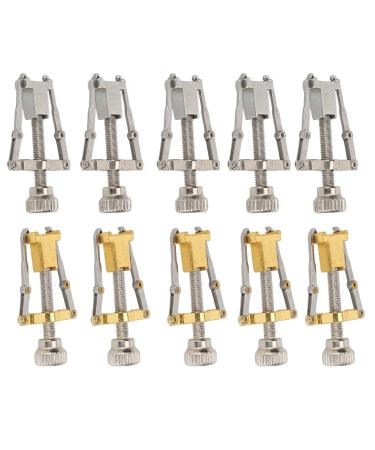 Saluaqui 10pcs Ingrown Toenail Corrector Toenail Correction Tool Toe Clamp Leverage Principle Alloy Ingrown Toenail Lifter for Pedicure Golden Silver