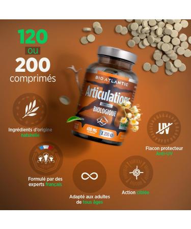 Organic Joint 400 mg - 120 tablets - Harpagophytum Horsetail Meadowsweet - Buy Online on GoSupps.com